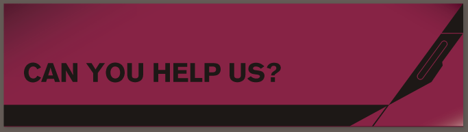 Can you help us? banner